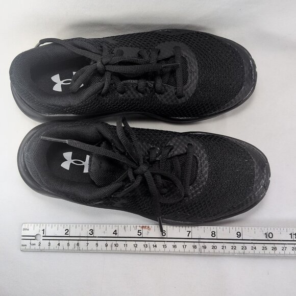 Under Armor Boy's Charged Pursuit 3 4Y Road Running Shoe Black 002 Youth - Picture 6 of 16